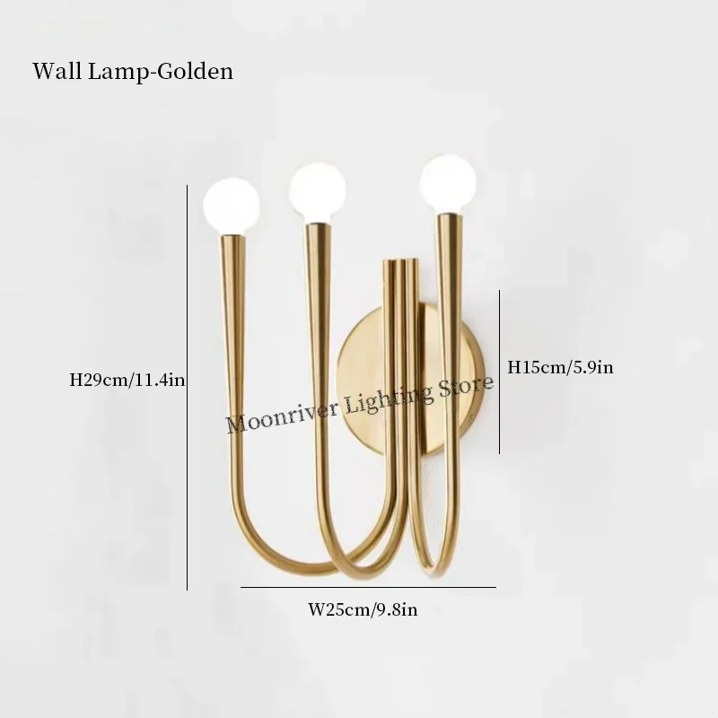 

Подвесные светильники Moonriver, чёрно-золотые, из железа