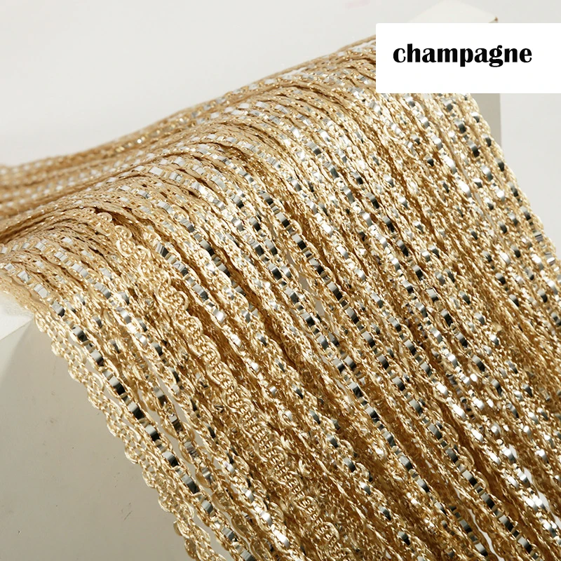 Черная Толстая линия 1 м * 2 S занавеска разделительная Серебряная Веревка с