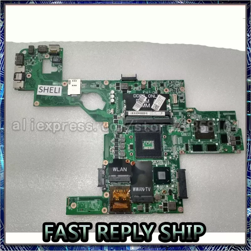 

Материнская плата HM6 для ноутбука Dell L502X с GT540M 2G DAGM6CMB8D0 714WC 0714WC