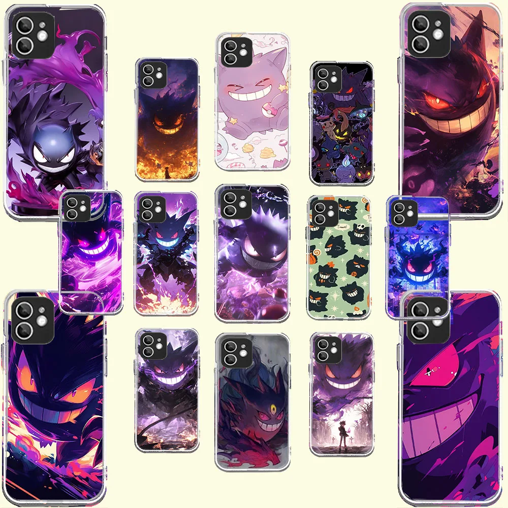 Прозрачный силиконовый чехол WB-23 Pokémon-Gengar для Moto G42 50 51 52 60 62 71 72 84 85 200 Edge 40 pro Ultra