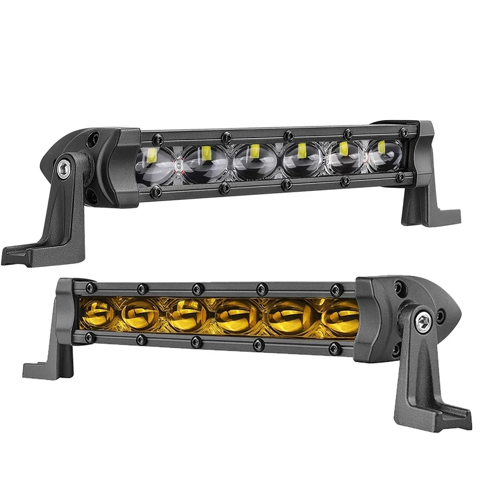 

18w Ultra-thin 6D Led Strip Work Light Off-road Vehicle Roof Mesh Spotlight Auto Accessories 12-36V 1800LM