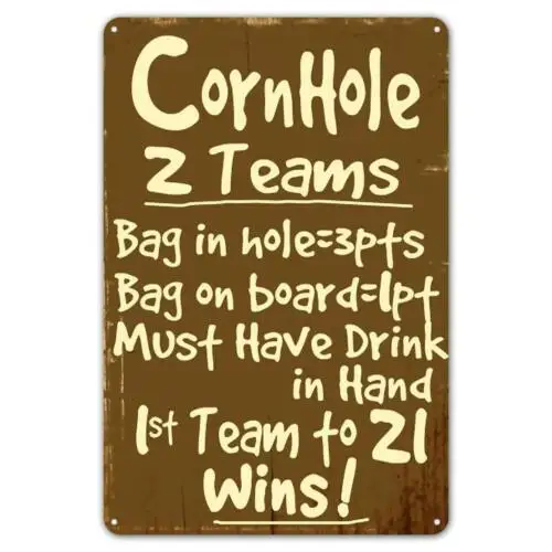 ZYPENG кукурузные правила Ретро винтажный металлический жестяной знак настенный