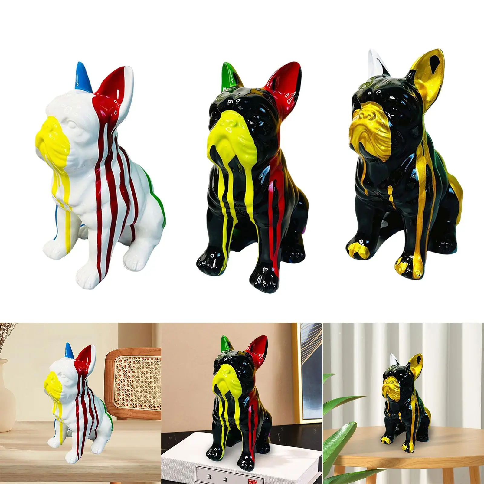

Скульптура собаки, французская статуя собаки, статуи, украшение для шкафа, украшение для дома