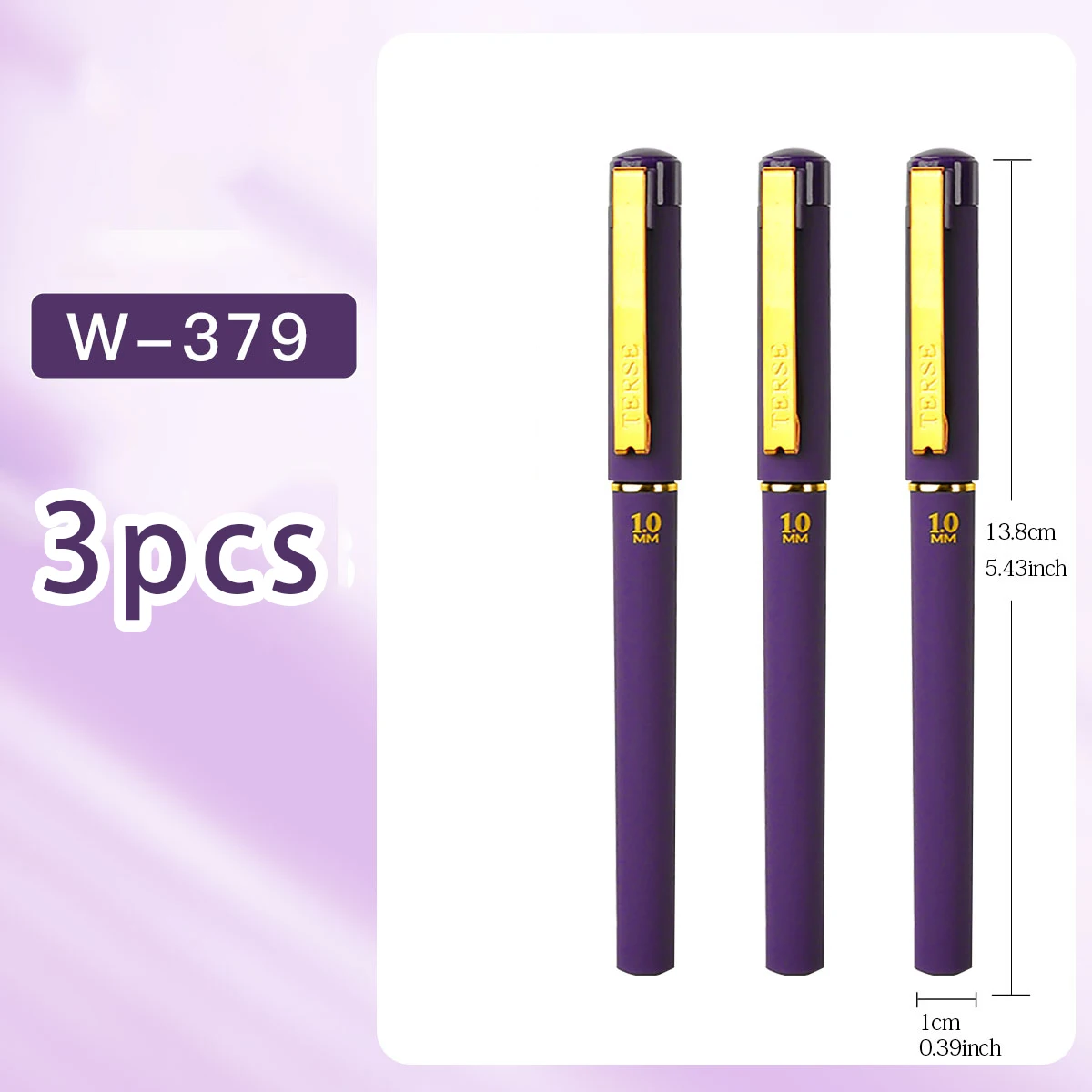 

Гелевая ручка пластиковая фиолетовая 1,0 мм