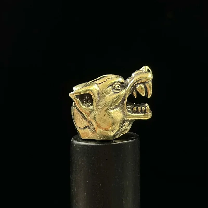 Латунный кулон-фигурка волка