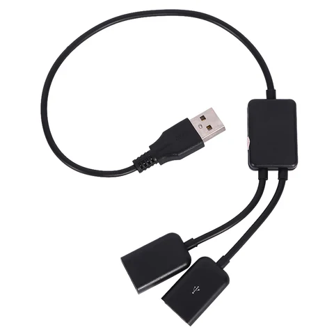 USB адаптер 2 в 1 черный