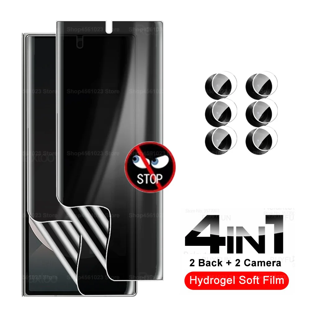 Защитная пленка 4 в 1 Гидрогелевая с полным покрытием для Samsung Galaxy Z складная