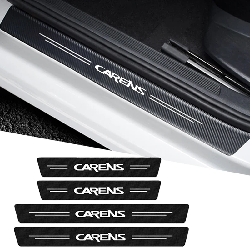 

Протектор порога двери автомобиля, наклейки на багажник заднего бампера против царапин для KIA CARENS Logo 2021 2020 2019 2018 2017 2016 2015