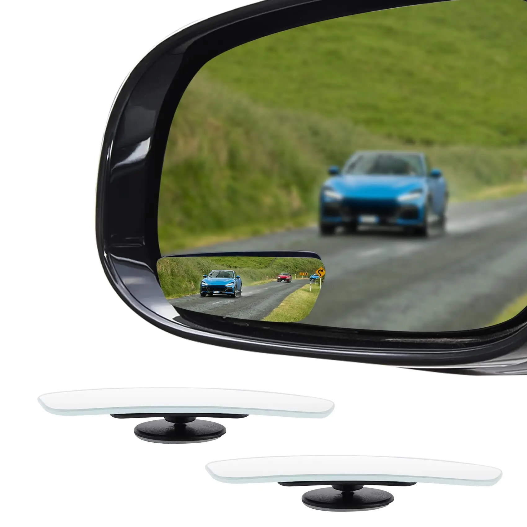 

Универсальное автомобильное выпуклое зеркало для слепых зон, 2 шт., широкоугольное регулируемое зеркало заднего вида, автомат...