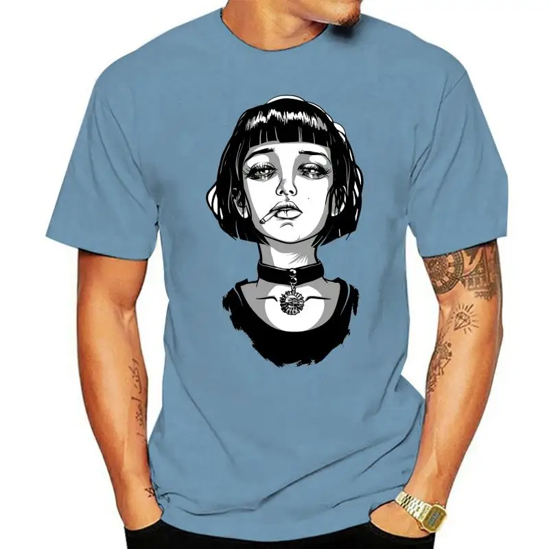 

Street Cotton Tee-Shirt Men T-shirts Mathilda Leon The Professional Killer T Shirt Grey Tops For Male Summer Punk Women Camiseta