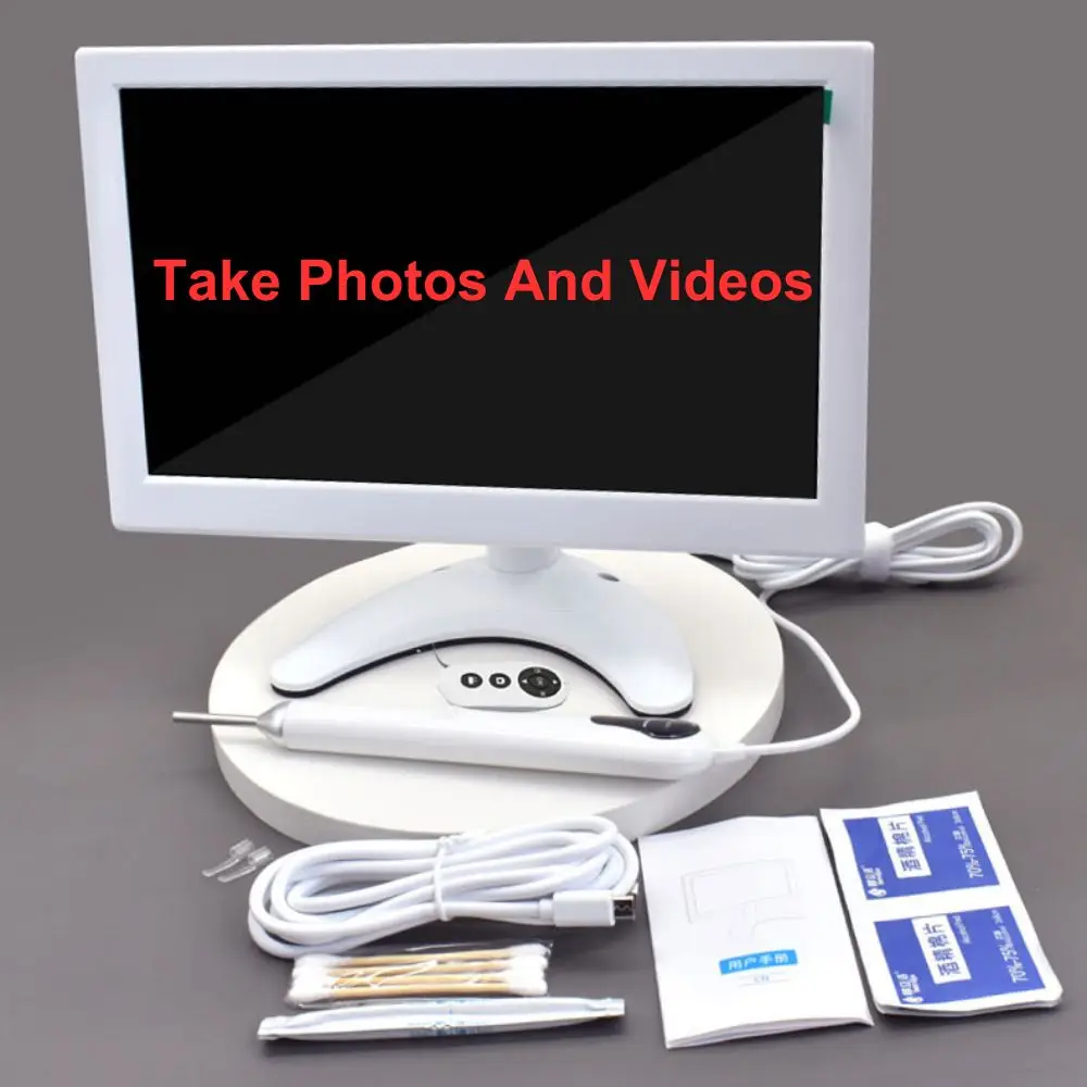 10,1-дюймовый экран, цифровой отоскоп, 3,2 мм, 1080P HD, ушной прицел, ЛОР-эндоскоп, очиститель ушей с перезаряжаемой батареей 3500 мАч