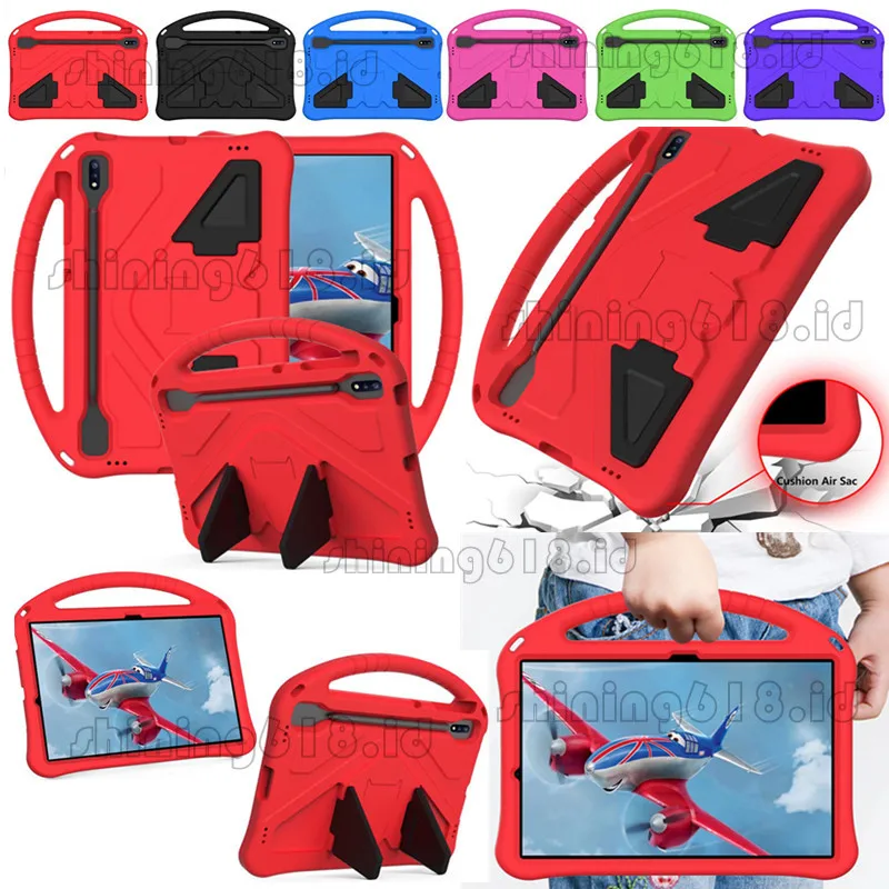 Детский ударопрочный чехол-подставка из ЭВА для Samsung Galaxy Tab S7 FE S8 Plus SM-X800 A8 X200 A 8,0 2019 T295 A7 Lite T505, чехол для планшета
