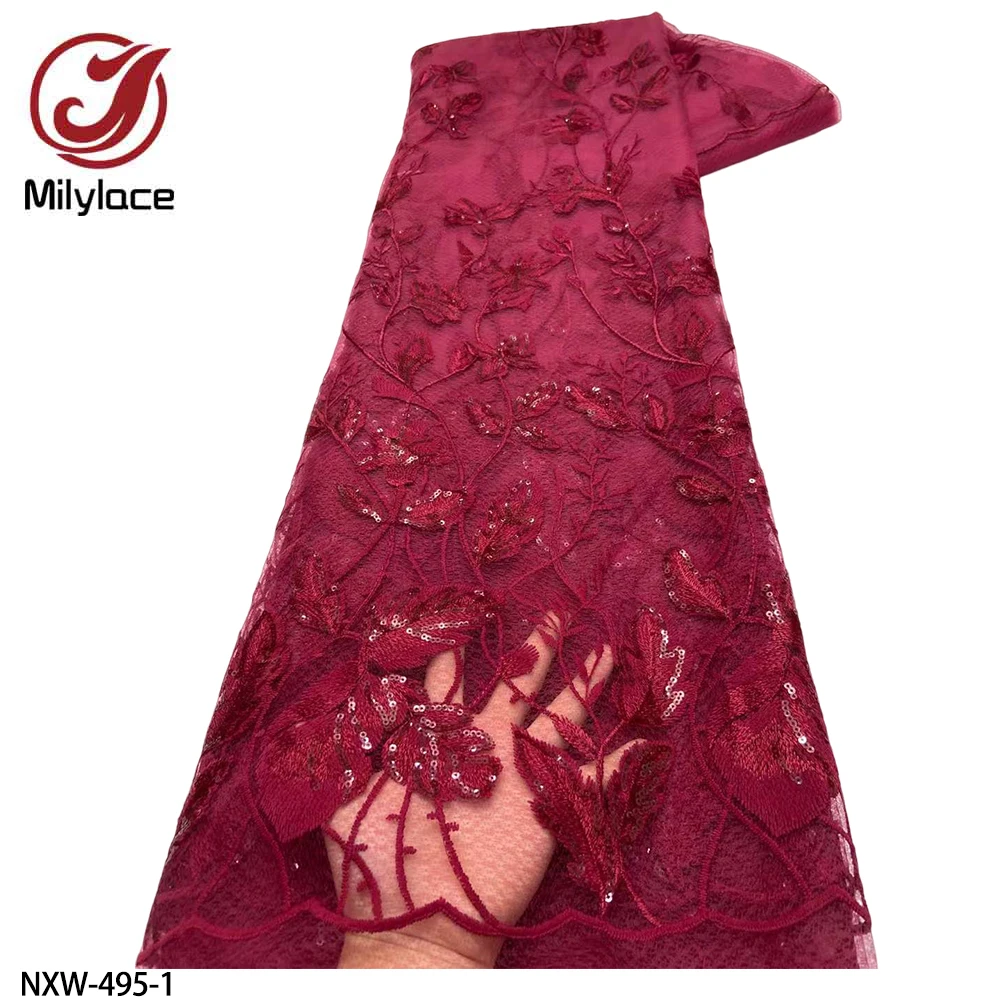 

Африканское кружево Frabric высокое качество французское Тюль Кружева пайетки вышитая кружевная ткань для свадебного платья