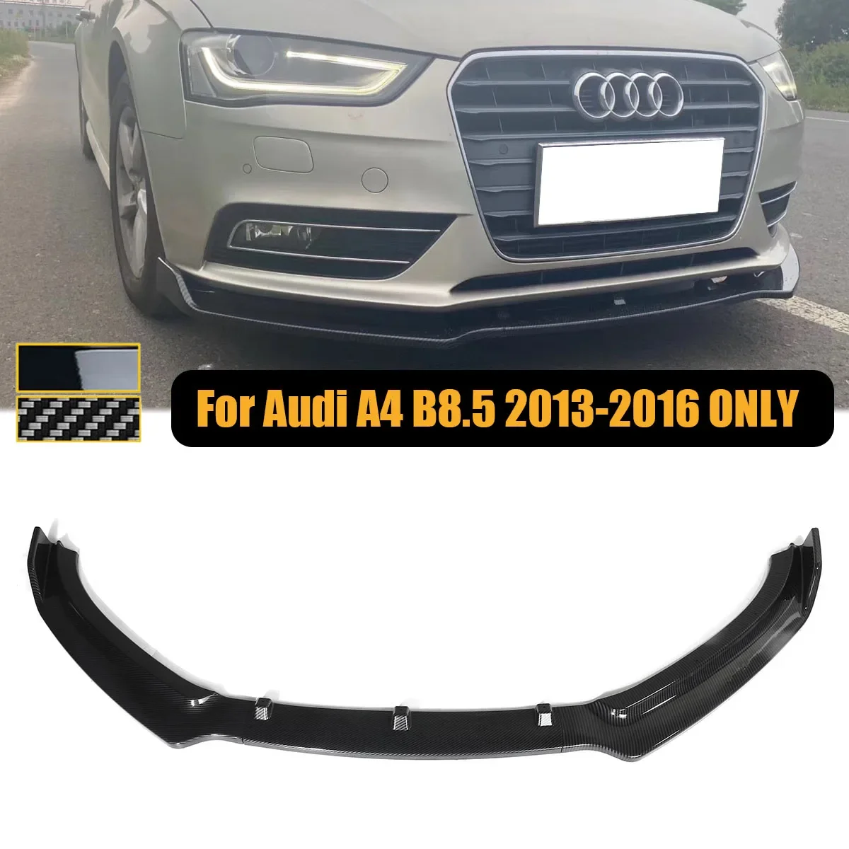

3 шт./комплект, передний бампер для Audi A4 B8.5 2013-2016