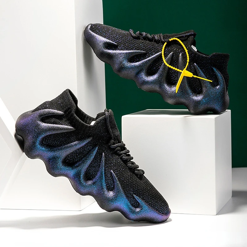Night Fluorescence Breathable Sneakers Octopus Shoes For Women 2023 Couple Sports Sneaker Platform Shoe Casual Zapatos Mujer