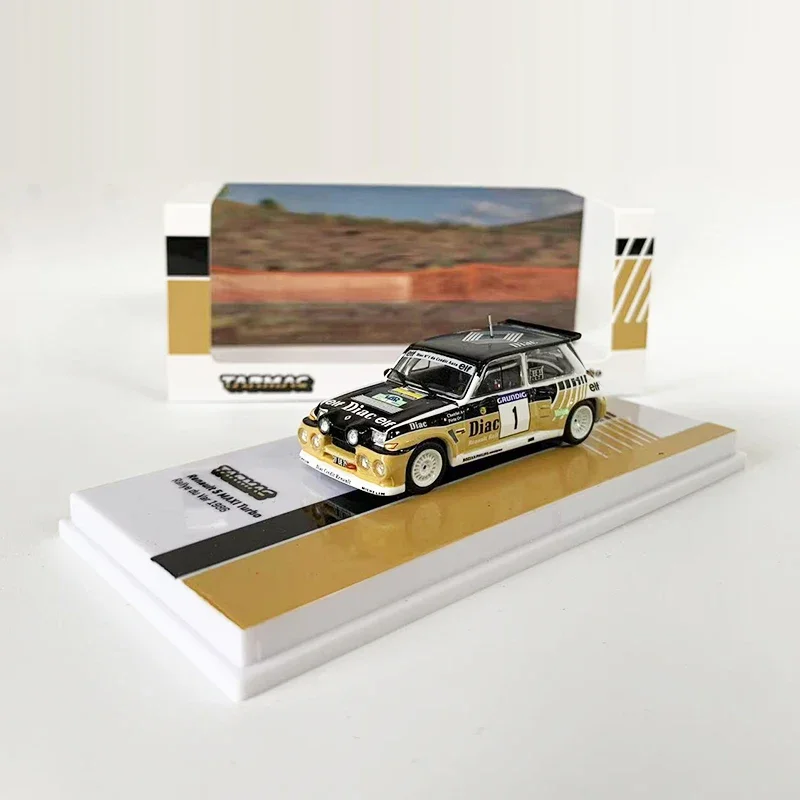 Модель автомобиля Tarmac Works 1:64 Renault 5 MAXI Turbo Rallye du Var 1986 автомобиль из сплава