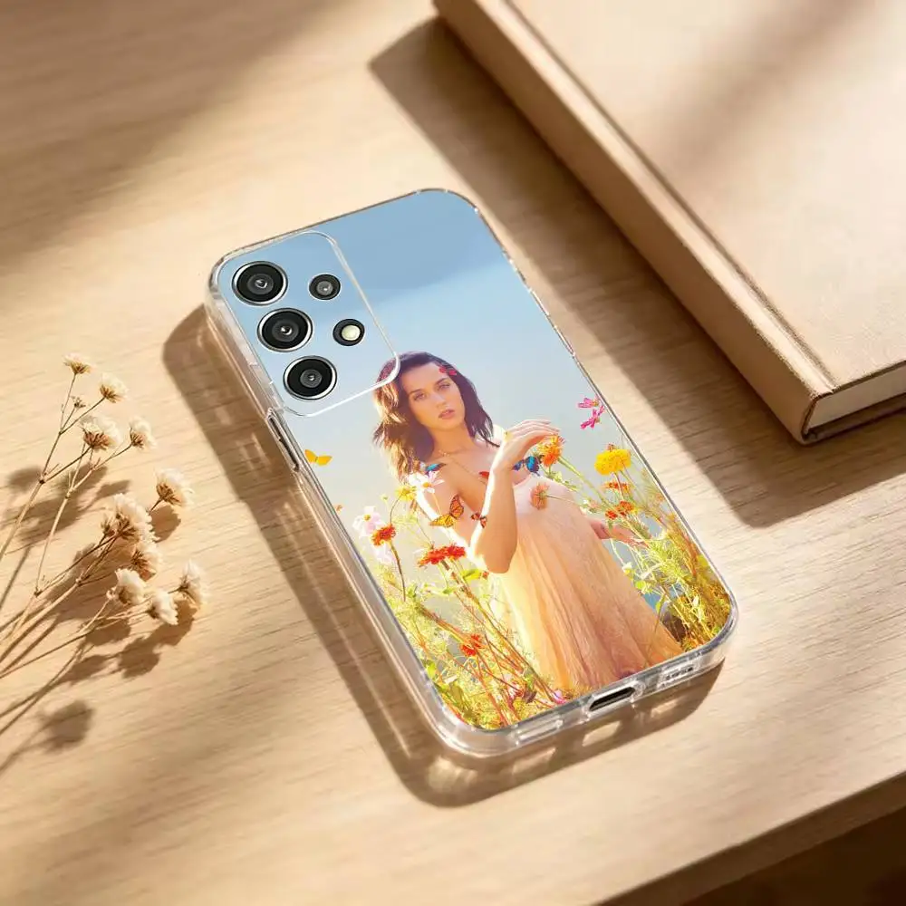 Фото Чехол для телефона Katy P-Perry Singer-Camp, мягкий прозрачный чехол для Samsung S25, S24, S21, S23, S22, S30, Plus, S20, Ultra №5