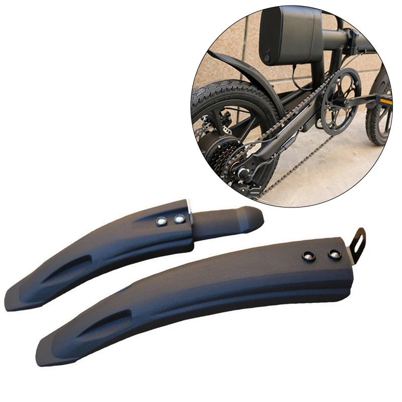 

1 Pair 14-18 Inch Bike Universal Fender Tough Mudguard Bicycle Electric Scooter Anti-aging Folding Resistance Bicycle Accessory