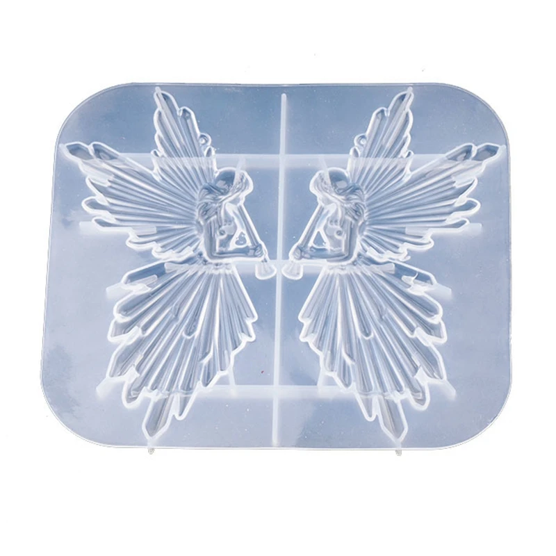 

Girl With Flute Epoxy Resin Molds DIY Angel Plaster Aromatherapy Silicone Mould Handmade Crafts Jewelry Tool