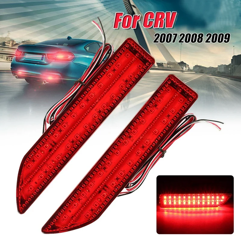 

Car LED Rear Bumper Reflector Brake Light Tail Lamp For Honda CRV 2007-2009
