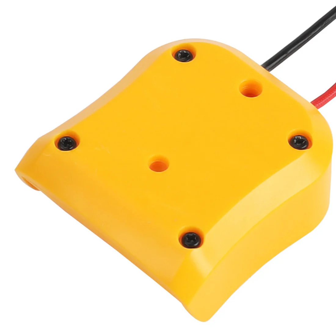 

DW12V DIY Battery Adapter for Dewalt 10.8V-12V Li-Ion Battery Power Wheel Adaptor Dock Holder with 14 Awg Wires,Yellow