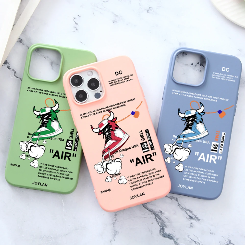 Спортивный брендовый чехол для телефона с этикеткой кроссовок iPhone 13 12 11 Pro Max Mini XR X