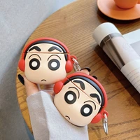 3d stereo music crayon shin chan case for apple airpods 1 2 3 pro cases cover for iphone bluetooth earbuds earphone case