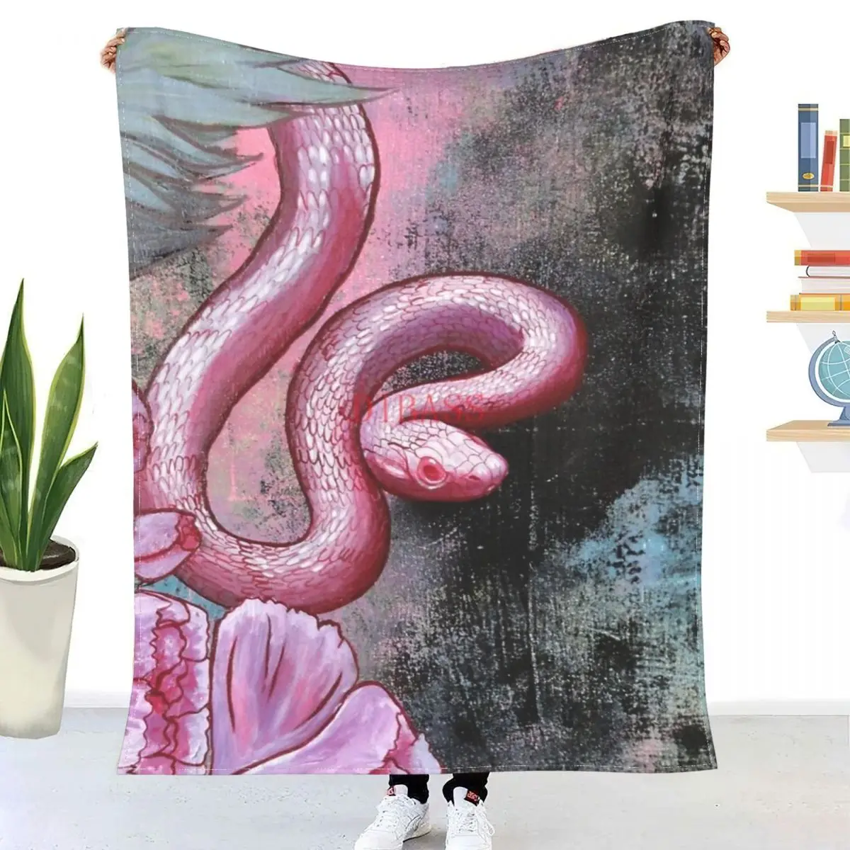 

Одеяло Фланелевое в виде змеи с 3D принтом, супер теплое одеяло, покрывало для постельных принадлежностей, постельное белье для путешествий