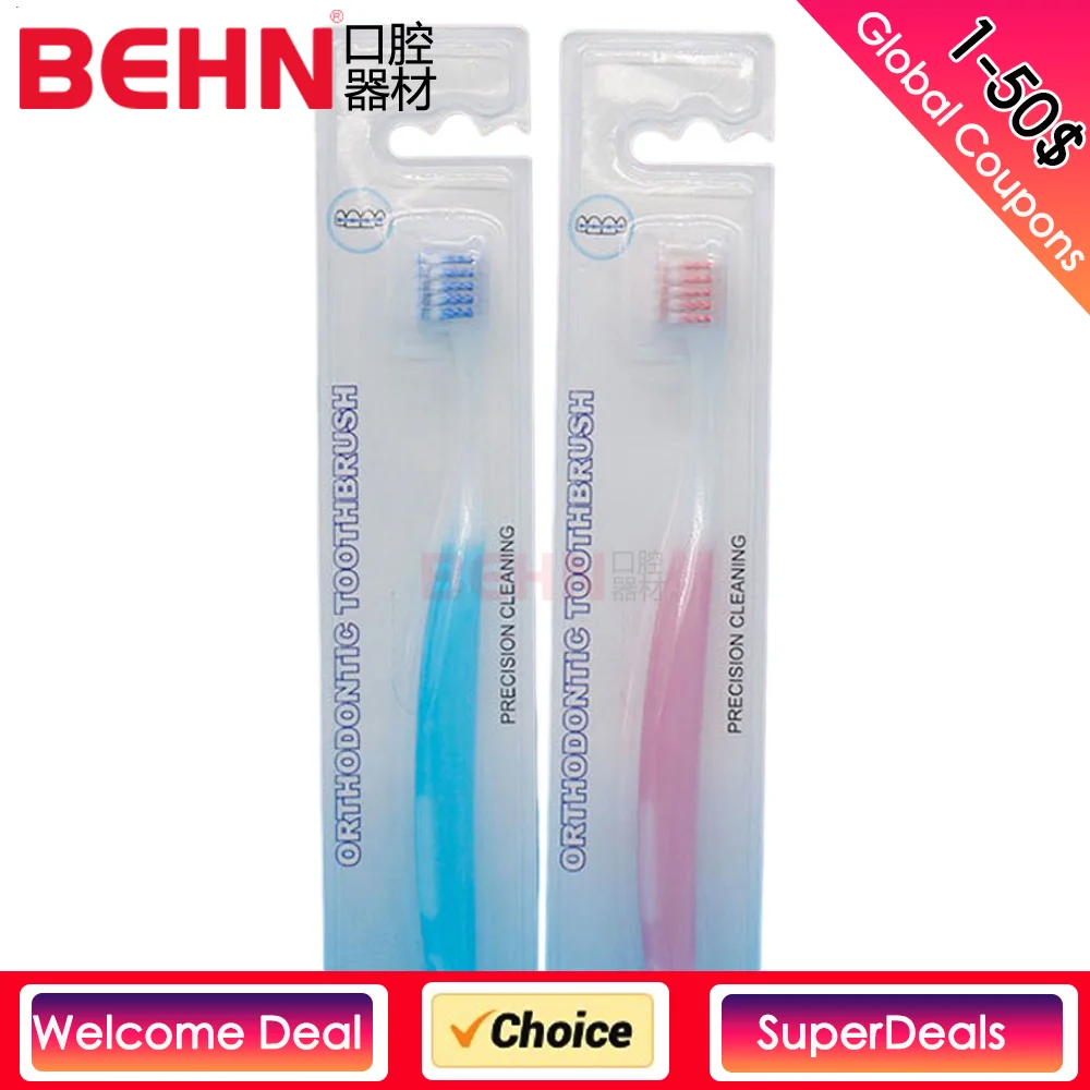 

Dental Tooth Brush Clean Orthodontic Braces Oral Health Care Interdental Brushs Soft Bristle Non Toxic Mouth Washing Toothbruth