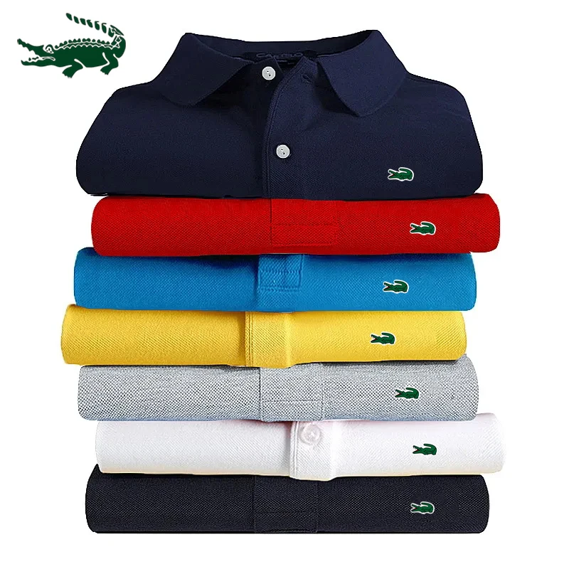 2023 Summer New High Quality Men's Cotton Printed Polo Shirt High End Business Casual Polo Neck Short Sleeve T-shirt Top s-4xL