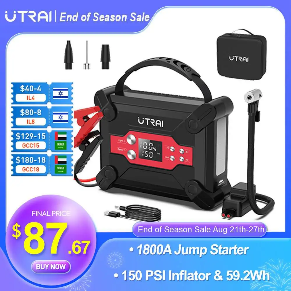 Power Bank Portable Emergency Battery Booster Starting Device For Cars