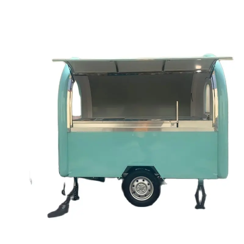 

In Stock Fast Delivery 250W Model Used Mobile Food Vending Trailer for Sale Hot Dog Trailer Fryer Chicken Griddle Food Cart