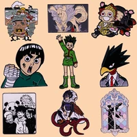 k4072 my hero academia cartoon enamel pins demon brooches anime lapel pin backpack badge jewelry gift for friends wholesale