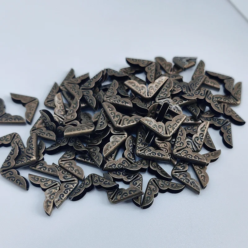 50 шт. бронзовые Защитные уголки для книг 14 х14х3 мм