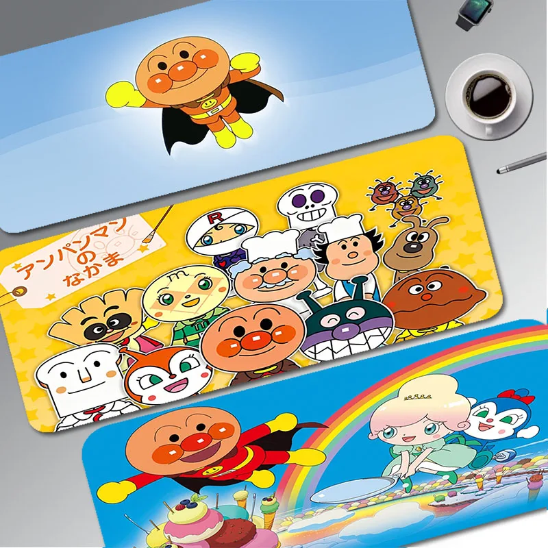 

Cute Anpanman-S 80x30cm XL Lockedge Thickened Mouse Pad Oversized Gaming Keyboard Notebook Table Mat for PC Gamer Mousemat