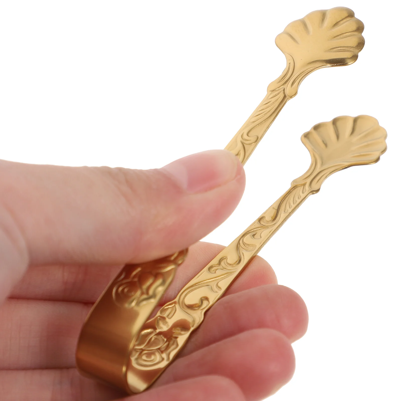 2 шт. металлические зажимы для еды кубики конфет и сахара серебряные