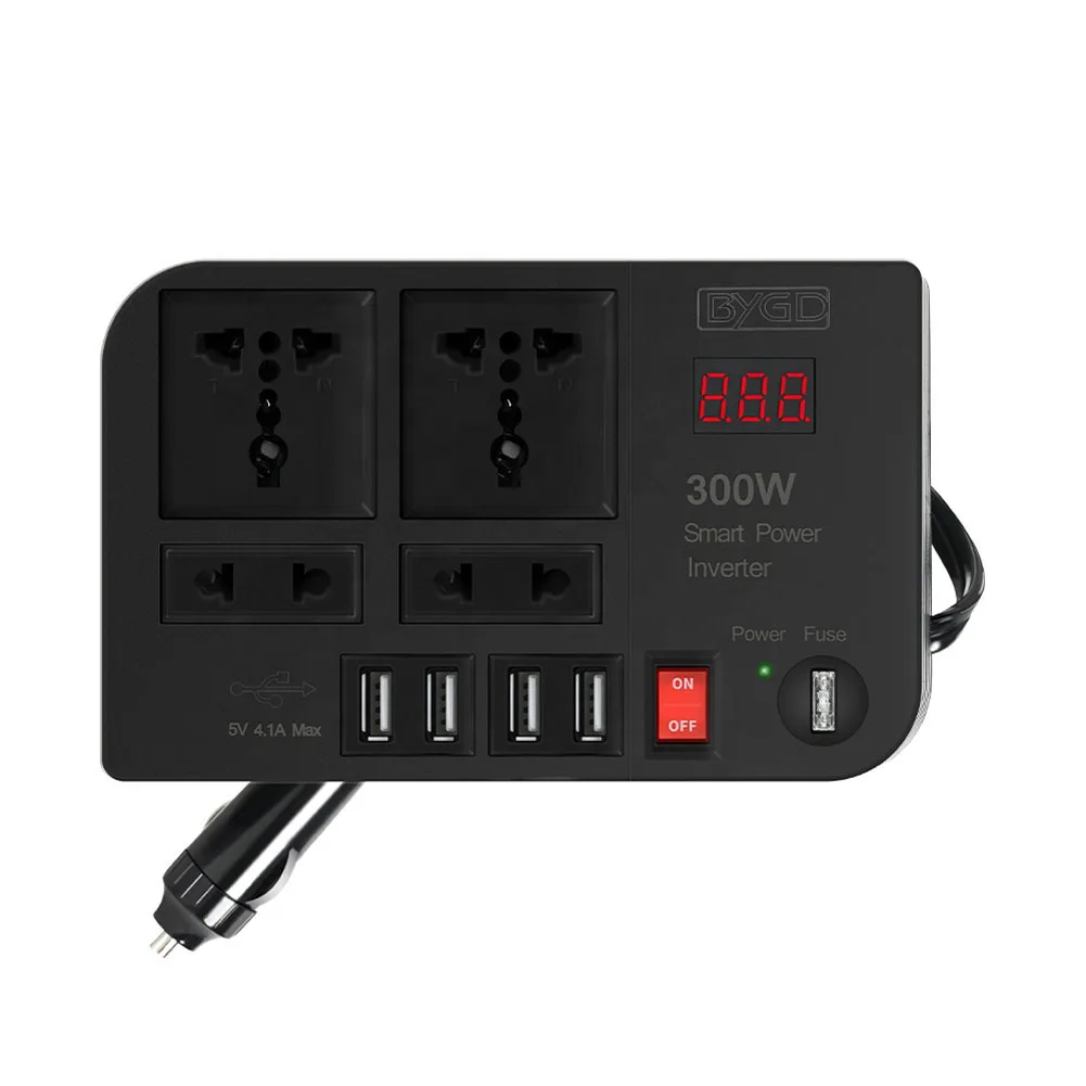 

Car inverter 12V 220V Modified to Pure Sine Wave Volt Europe Power Inverter 300W Transformador Car Voltage Conversor 4 USB