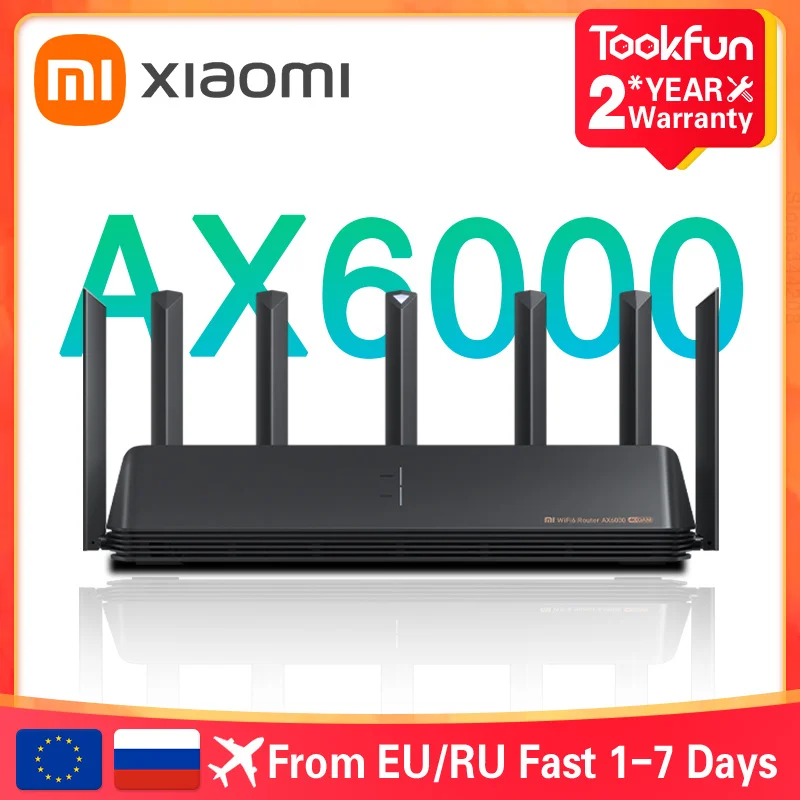 

Original Xiaomi AX6000 AIoT Router 6000Mbs WiFi6 VPN 512MB Qualcomm CPU Mesh Repeater External Signal Network Amplifier Mi Home