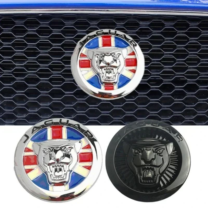 Наклейка на переднюю решетку автомобиля для Jaguar X Type S-Type XF X260 X350 XJS F-type XE F-pace XJ E-pace