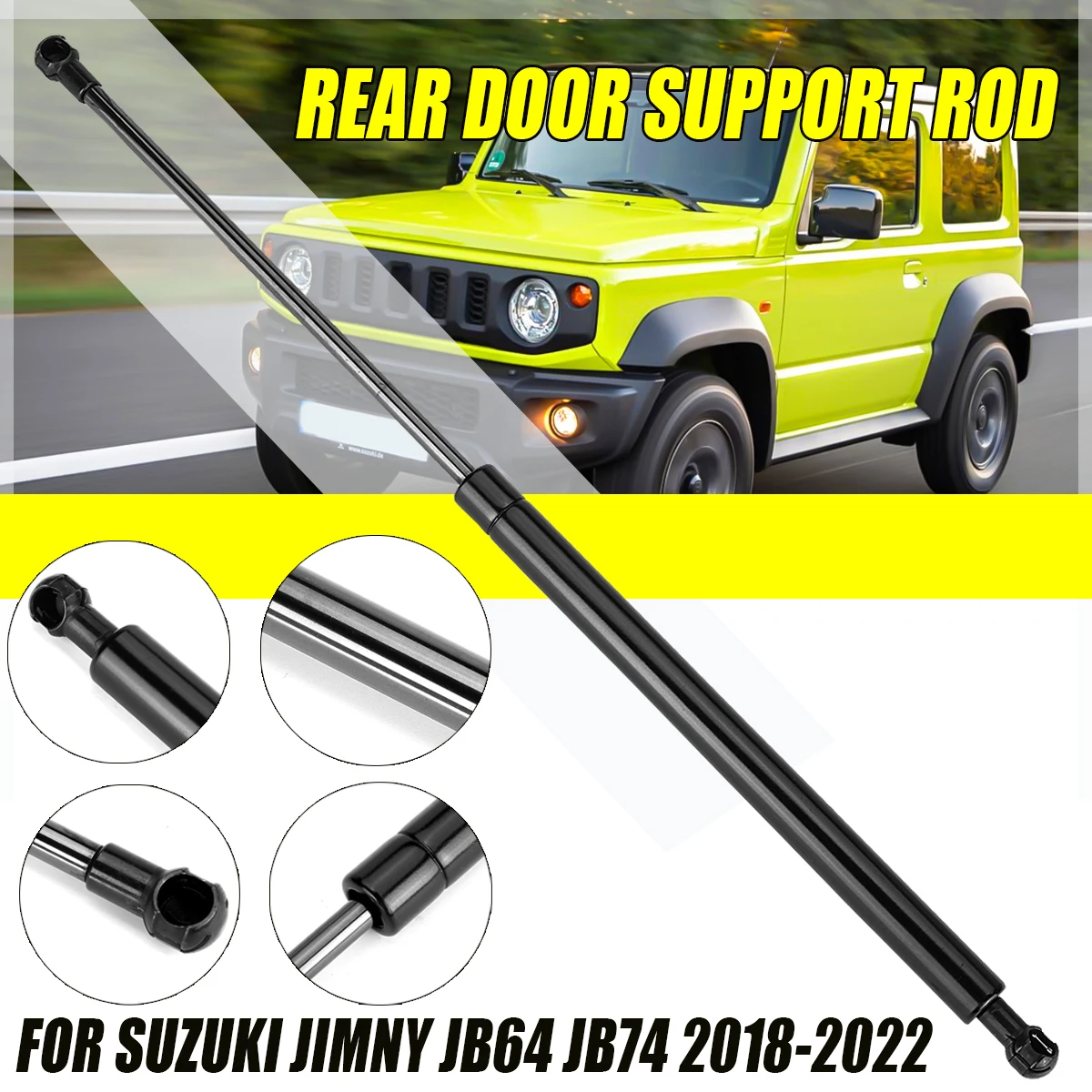 1PCS Rear Door 90-Degree Door Support Rod Gas Impact Lift Rod For Suzuki Jimny Jb64 Jb74 2018-2022