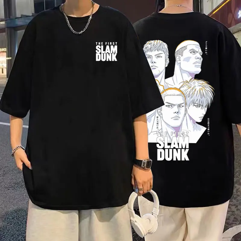 

Hisashi Mitsui Ryota Miyagi Kaede Rukawa Sakuragi Hanamichi Akagi Takenori Tees Basketball Men Anime The First Slam Dunk Tshirt