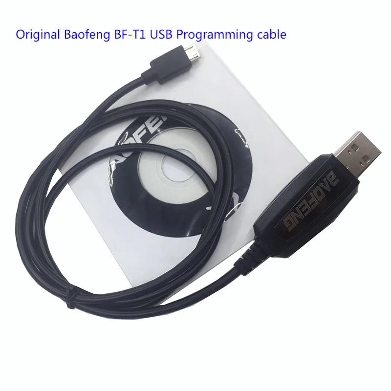 

Original USB baofeng bf-t1 Programming cable with CD Firmware Driver Mini Small UHF Radio Walkie Talkie computer Line baofeng t1