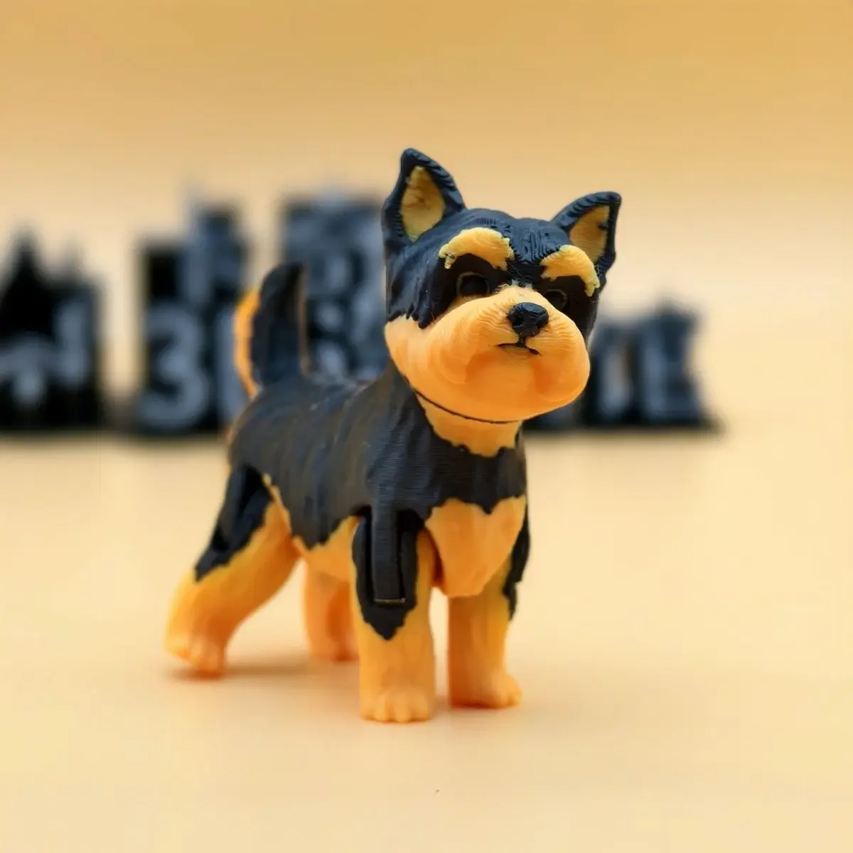 

Собака-йоркши с 3D-печатью — подвижная многосуставная фигурка | Kawaii Home Decor и игривый подарок для детей и коллекционеров