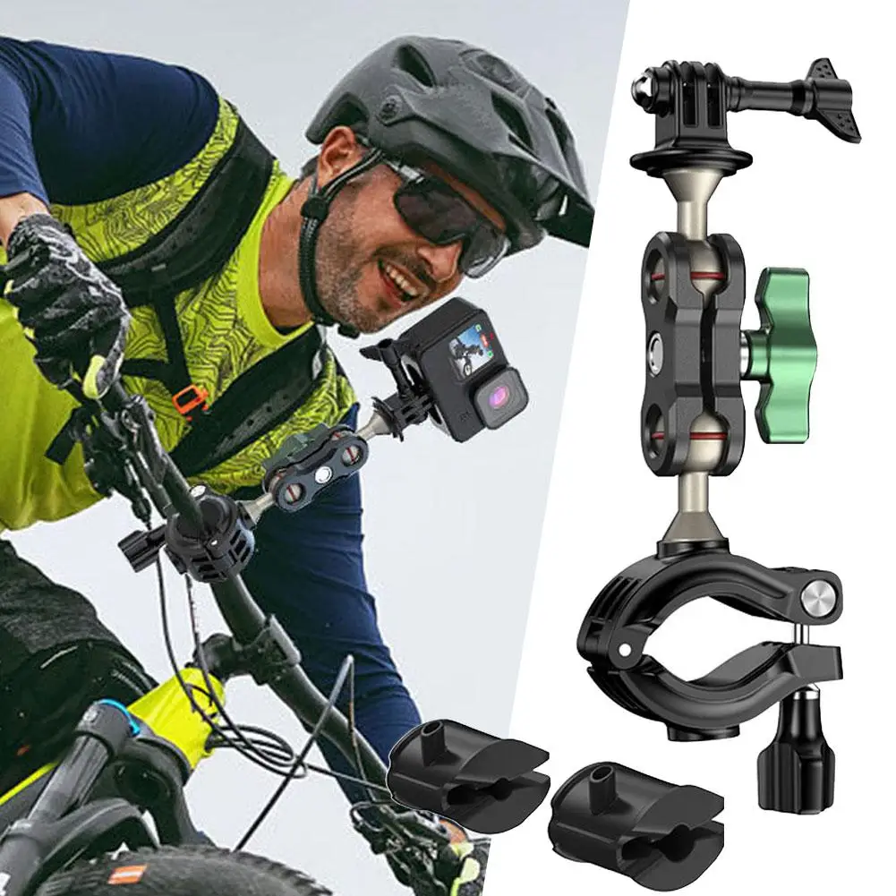 

Universal Newest Magic Arm Suction Cup Phone Holder Flexible Vlog Bracket Magic Video Ball Head Bicycle Motorcycle Recordin T2S2