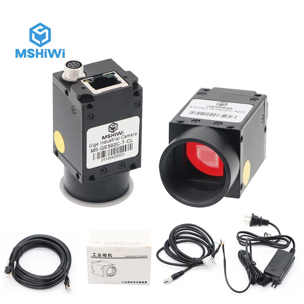 Промышленная камера Gigabit Ethernet GigE с разрешением 5,3 МП монохромная 1&quot CMOS 2592*2048@22FPS Global Shutter для визуального контроля на производстве.