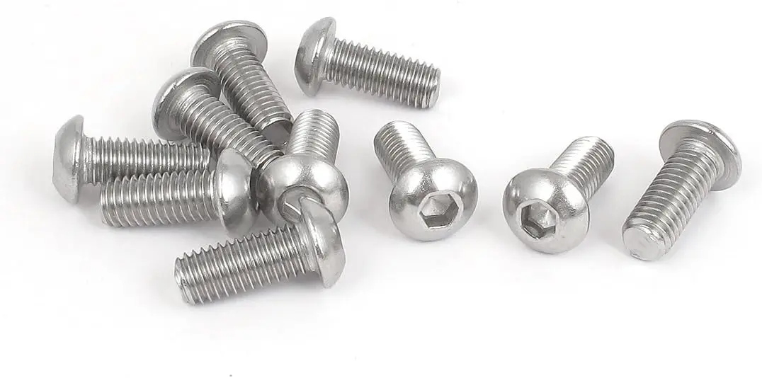 

M8x20mm Hex Socket Machine Screw Countersunk Round Head Bolts 10PCS