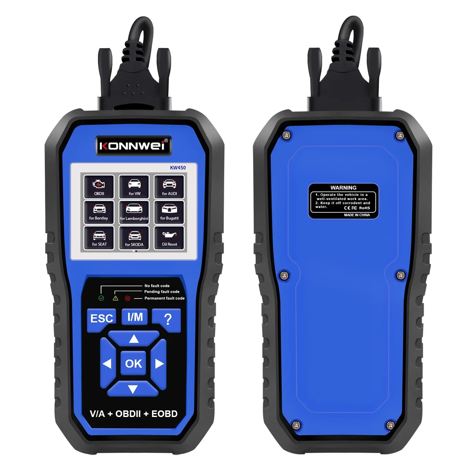 KONNWEI KW450 OBD2 Диагностический инструмент для автомобилей VAG VW Audi ABS Подушка