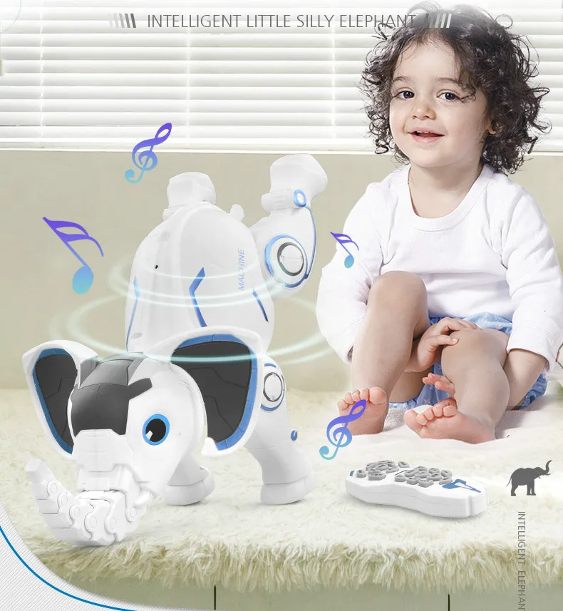 2023 Newest High Quality RC Pet Smart Robot Programming Smart Elephant Robot Toys can Singing dancing RC animal toys Gifts enlarge