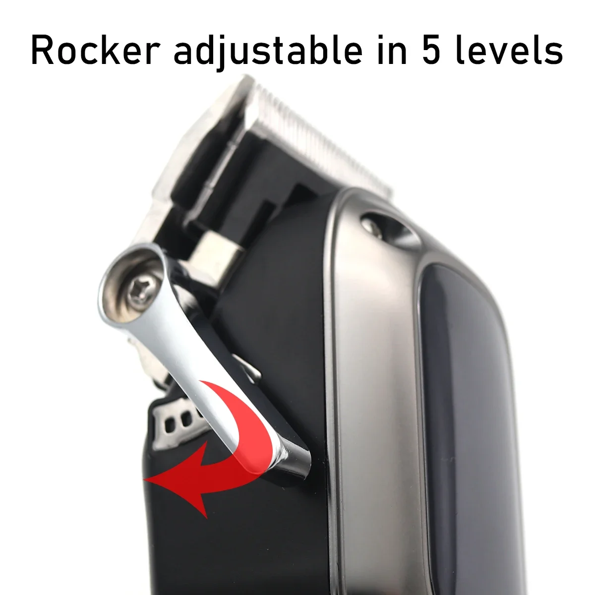 Фото Kemei KM-1550 Профессиональная машинка для стрижки волос для мужчин, светодиодный дисплей, малошумный беспроводной USB-интерфейс, машинка для стрижки волос, триммер для волос №5