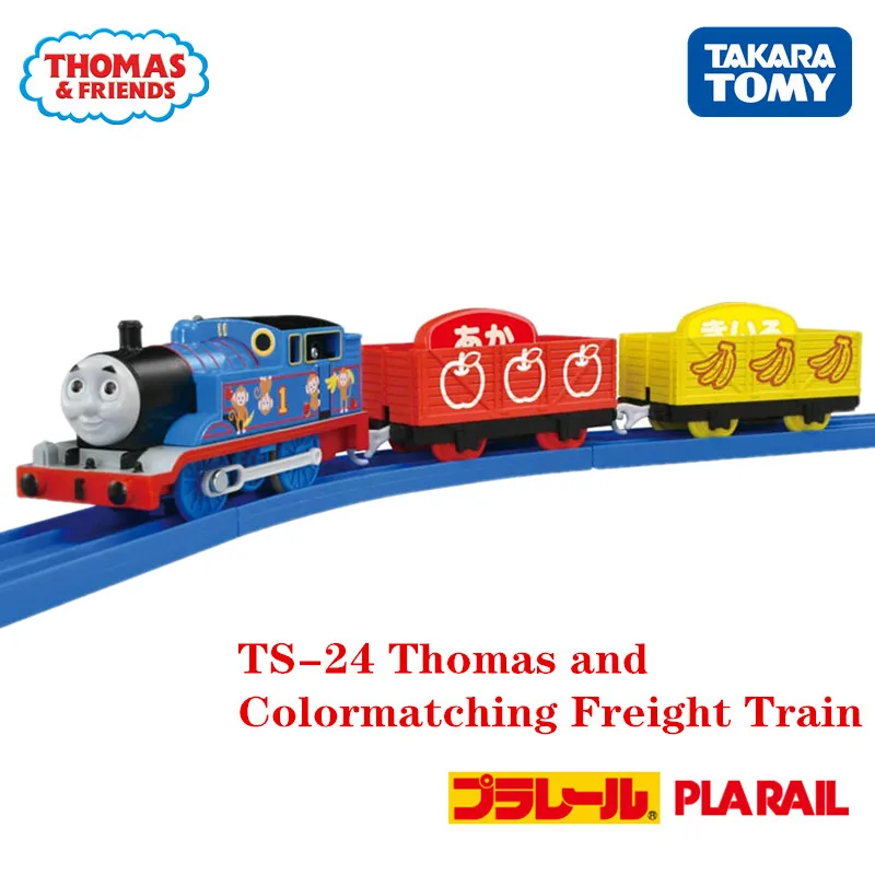 

Takara Tomy Tomica Plarail TS-24 Plarail Thomas and Colormatching Freight Train Model Kit Bauble Miniature Diecast Baby Toys